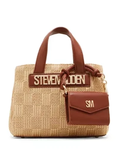 Flores Straw Tote and Pouch