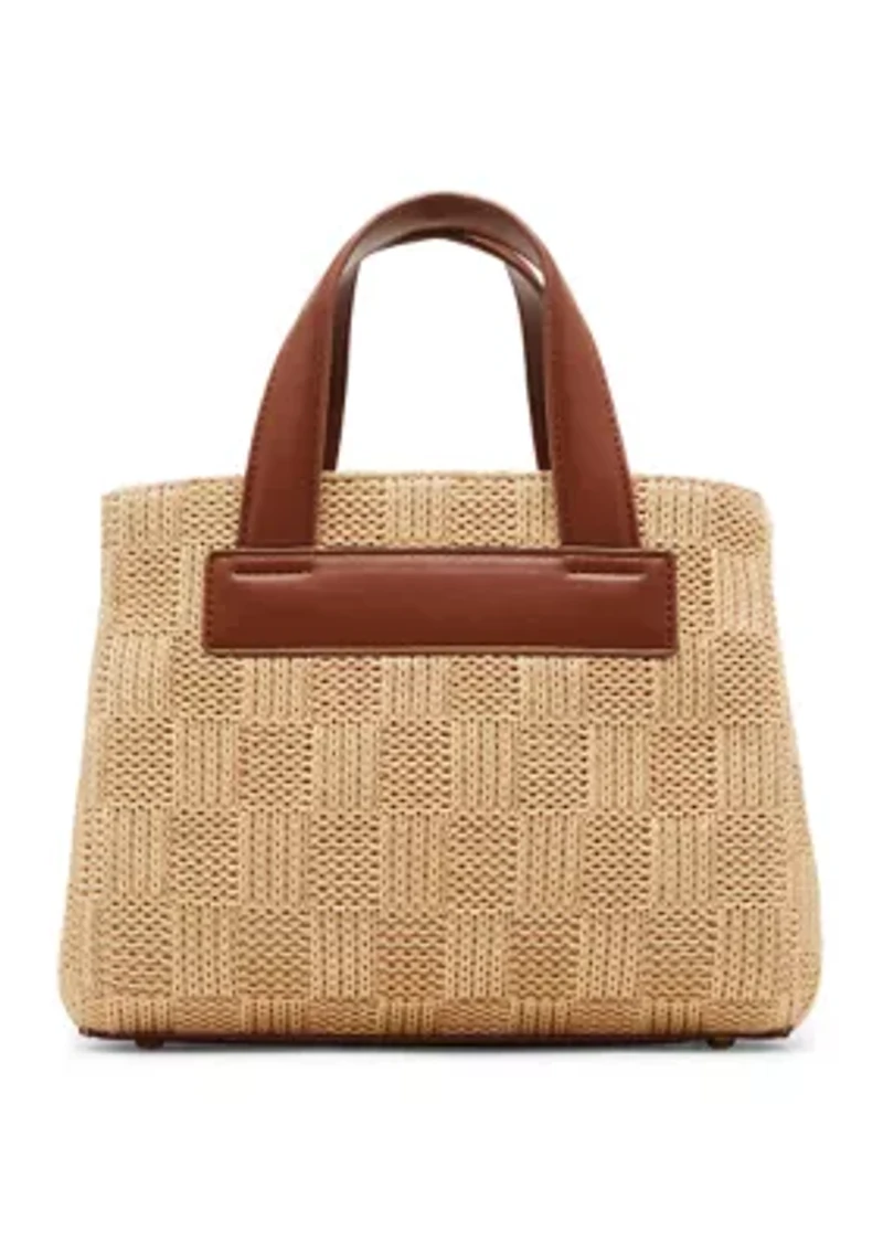 Flores Straw Tote and Pouch