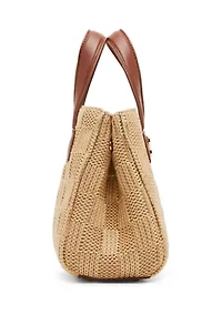 Flores Straw Tote and Pouch