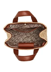 Flores Straw Tote and Pouch