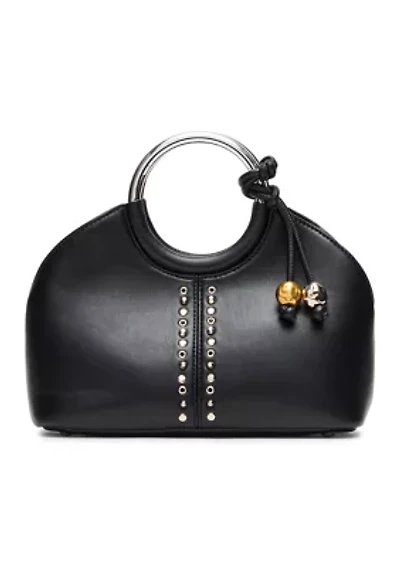 Geena Studded Ring Handle Bag