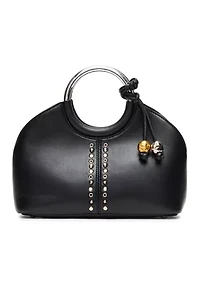 Geena Studded Ring Handle Bag