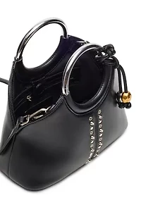 Geena Studded Ring Handle Bag
