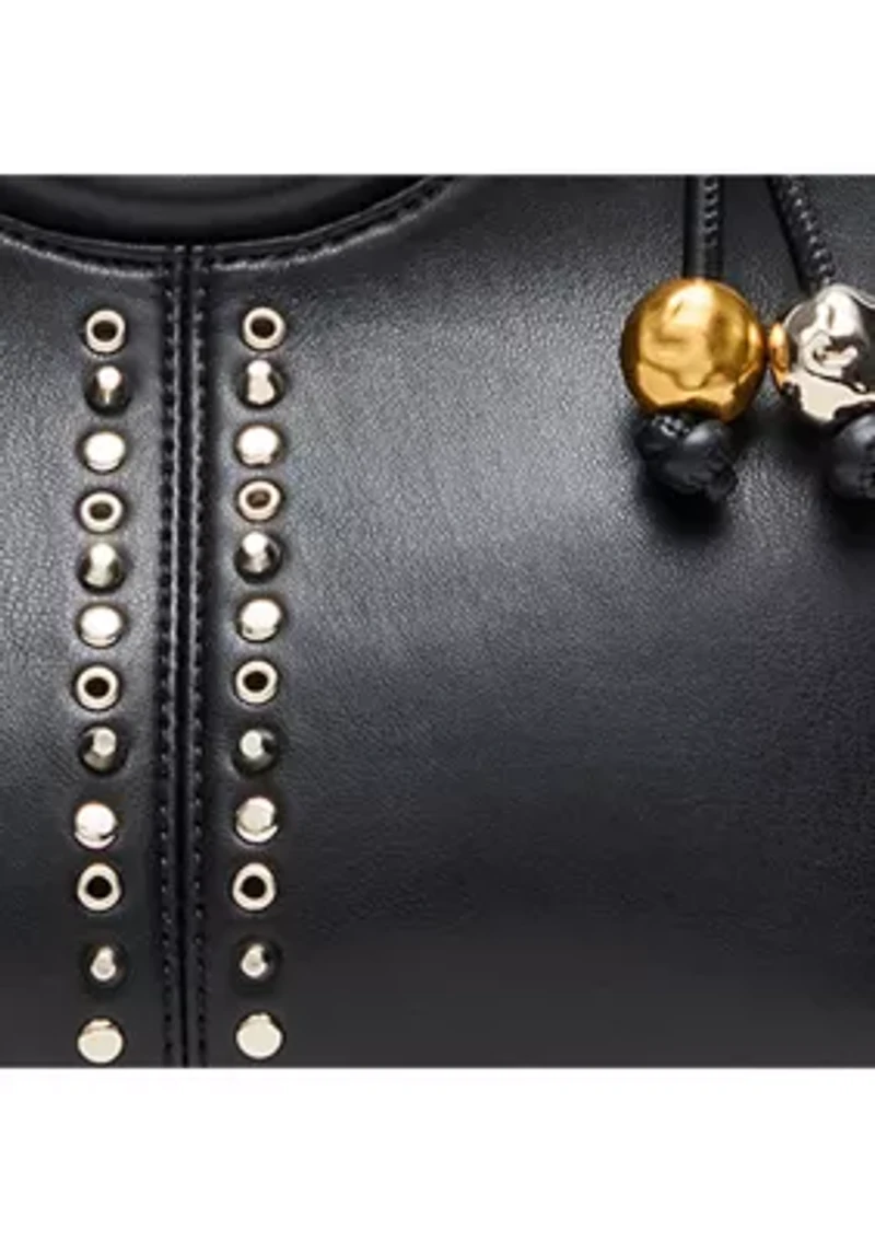 Geena Studded Ring Handle Bag