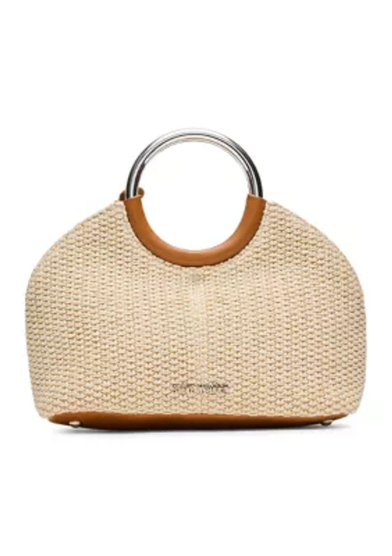 Geena Straw Ring Handle Bag