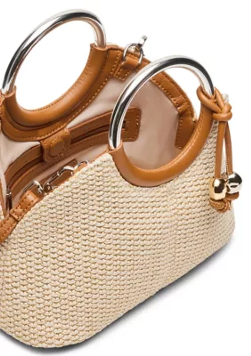 Geena Straw Ring Handle Bag