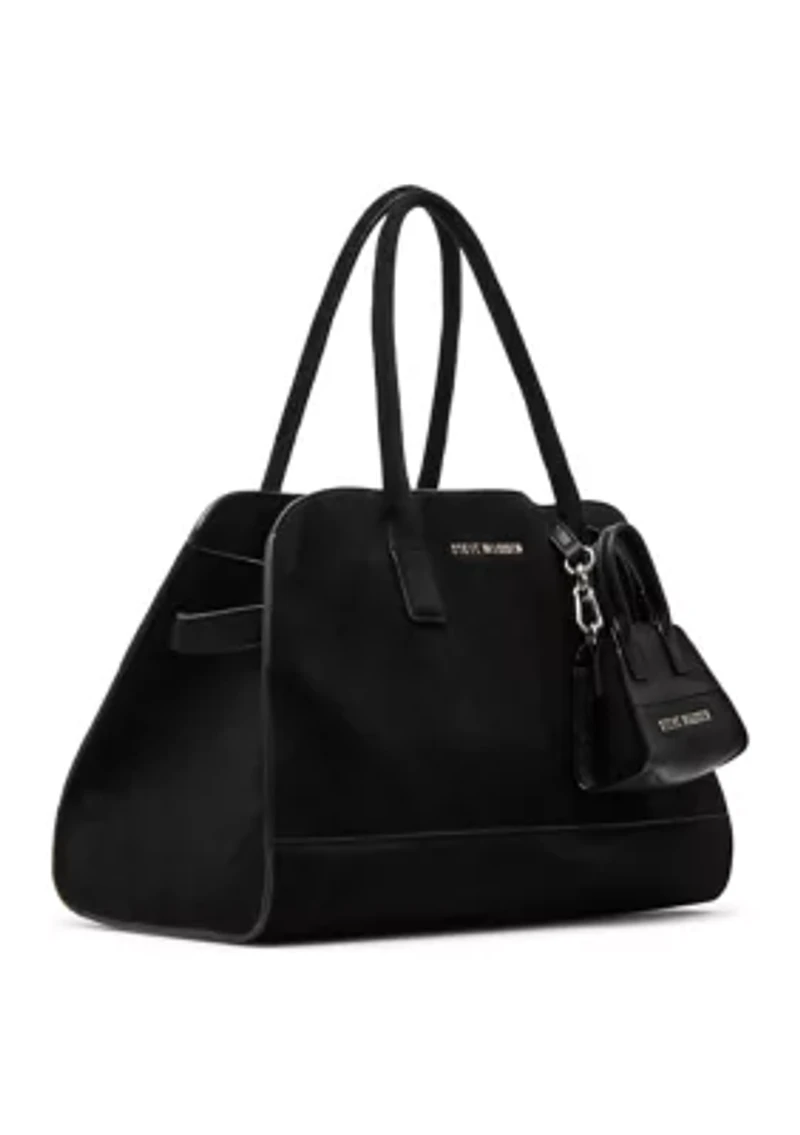 Bharlii Sueded Caryall with Charm