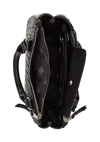 Quilted Chain Strap Top Handle Satchel