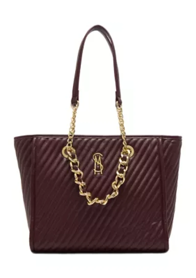 Quilted Chain Tote Bag