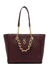 Quilted Chain Tote Bag