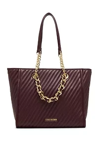 Quilted Chain Tote Bag