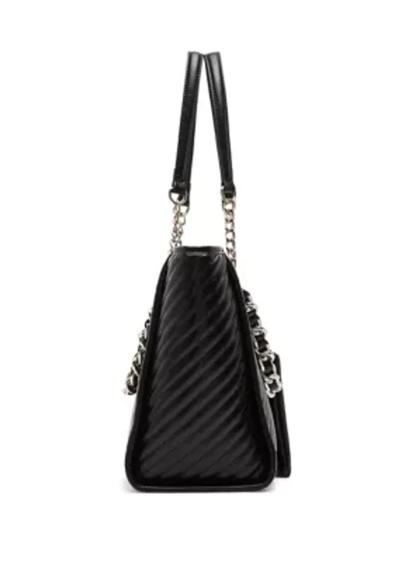 Quilted Chain Tote Bag