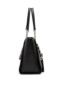 Quilted Chain Tote Bag
