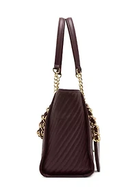 Quilted Chain Tote Bag