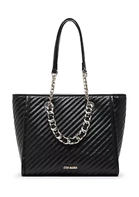 Quilted Chain Tote Bag