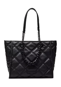 Quilted Tote with Removable Pouch