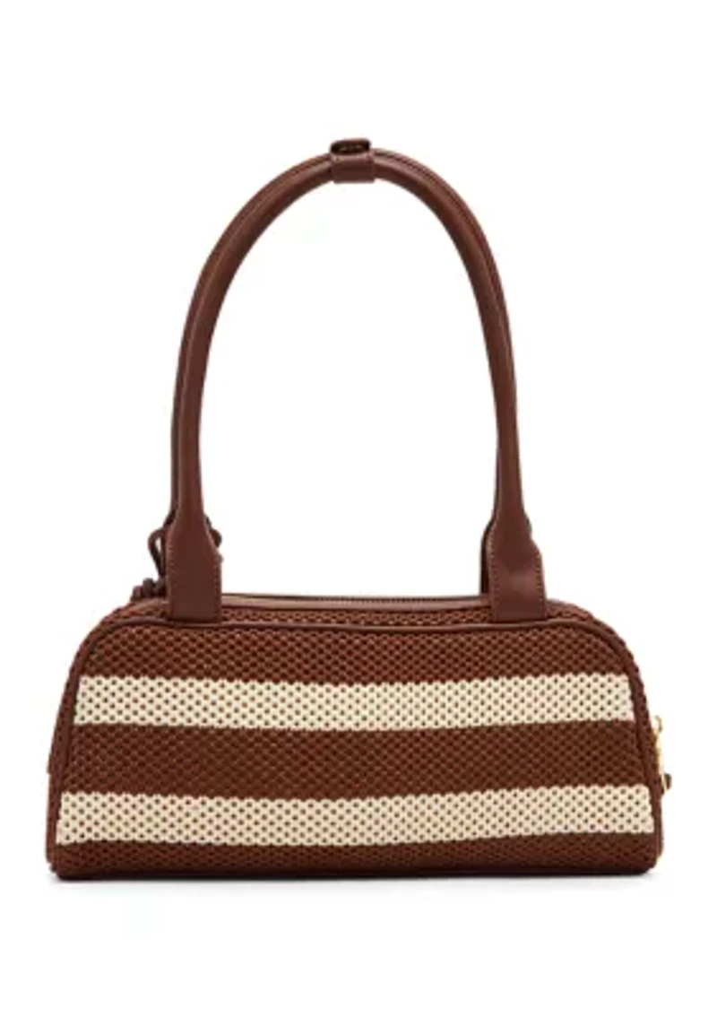 Blagune Straw Striped Shoulder Bag