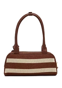 Blagune Straw Striped Shoulder Bag