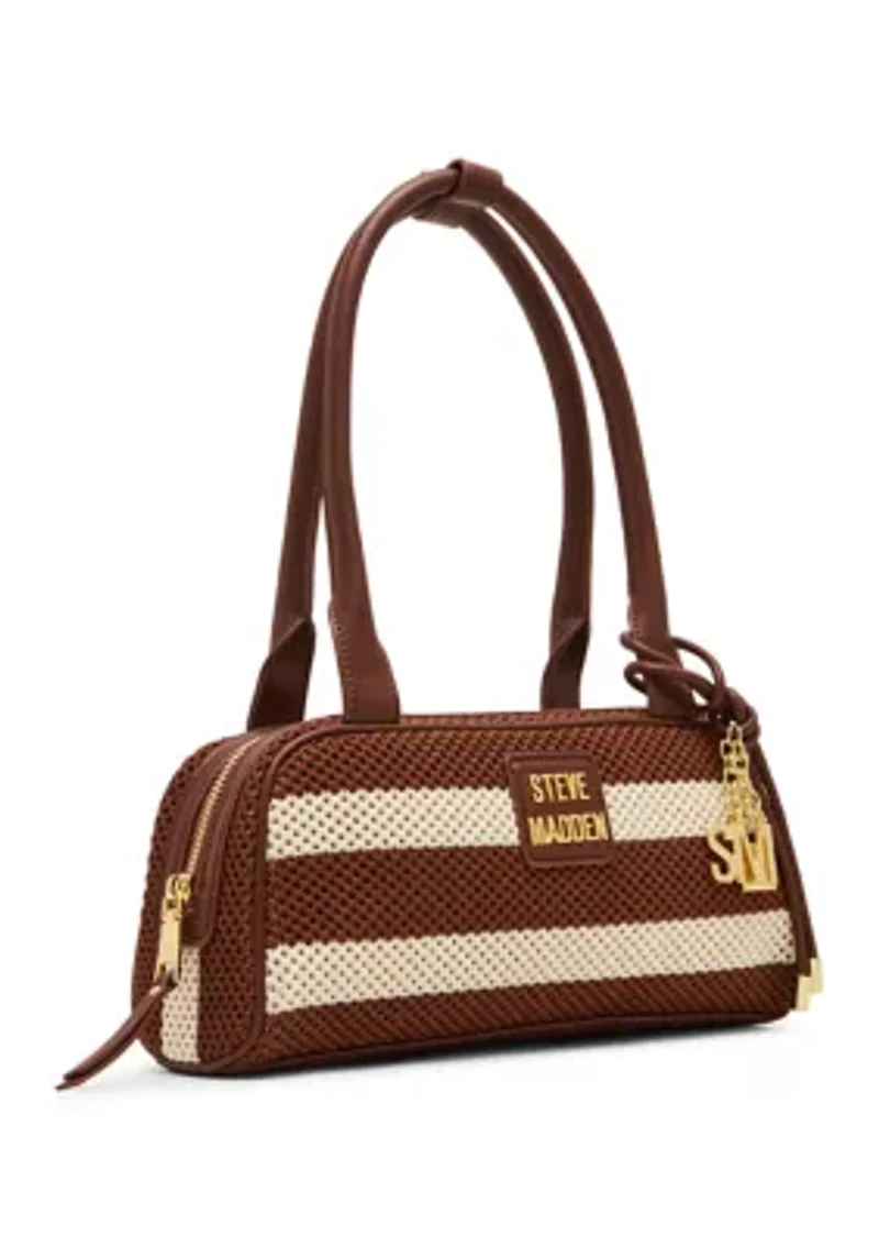 Blagune Straw Striped Shoulder Bag
