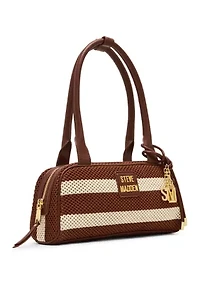 Blagune Straw Striped Shoulder Bag
