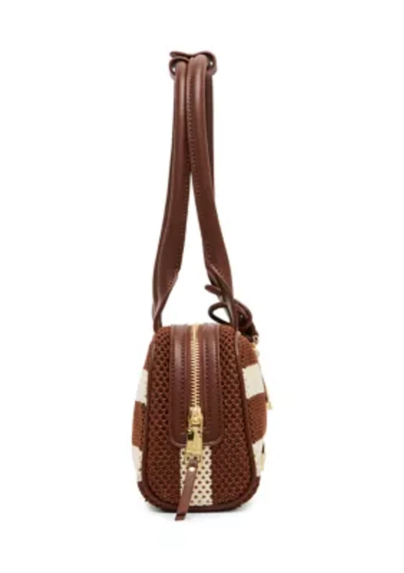 Blagune Straw Striped Shoulder Bag