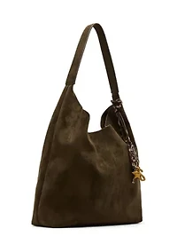 Blenore Sueded Hobo Bag with Charms