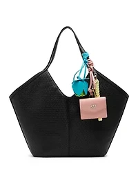 Woven Tote with Charms