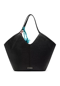 Woven Tote with Charms