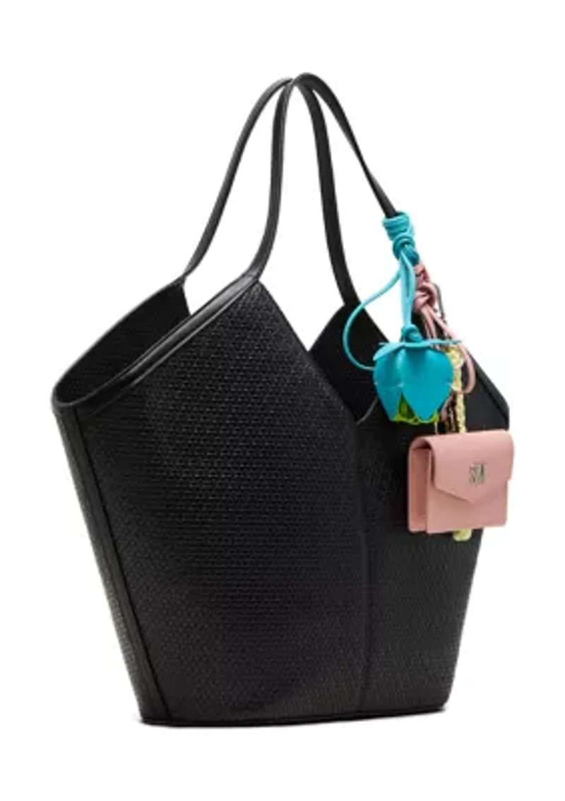 Woven Tote with Charms
