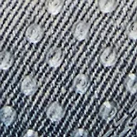 Mickie Denim Handbag with Clear Stones