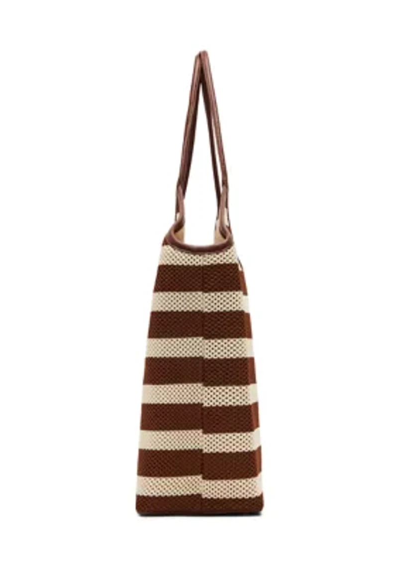 Boceane Straw Striped Tote
