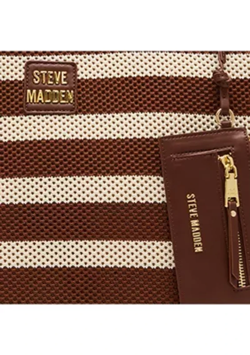 Boceane Straw Striped Tote