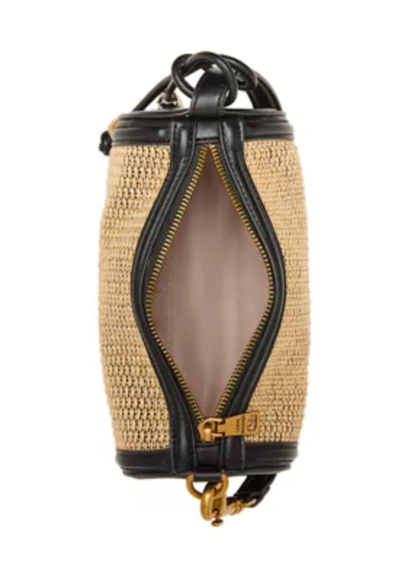 Priayas Straw Barrel Bag