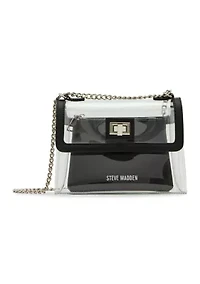 Clear Flap Crossbody with Card Case