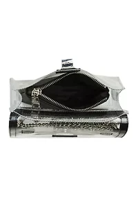 Clear Flap Crossbody with Card Case