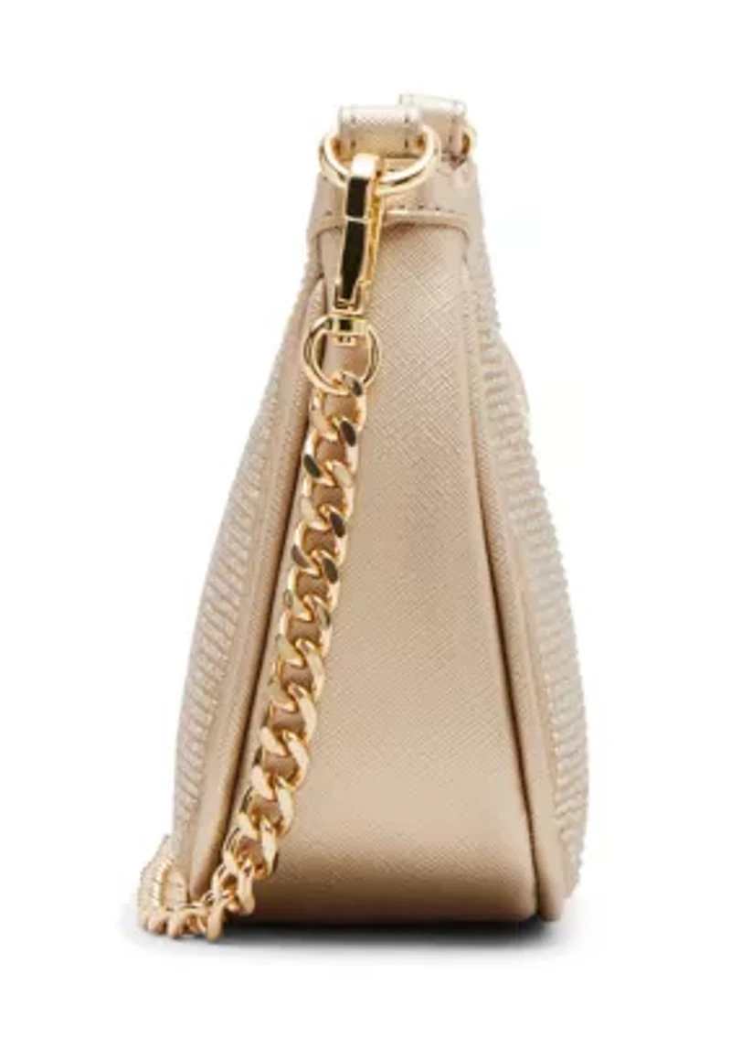 Gold Shimmer Double Strap Bag