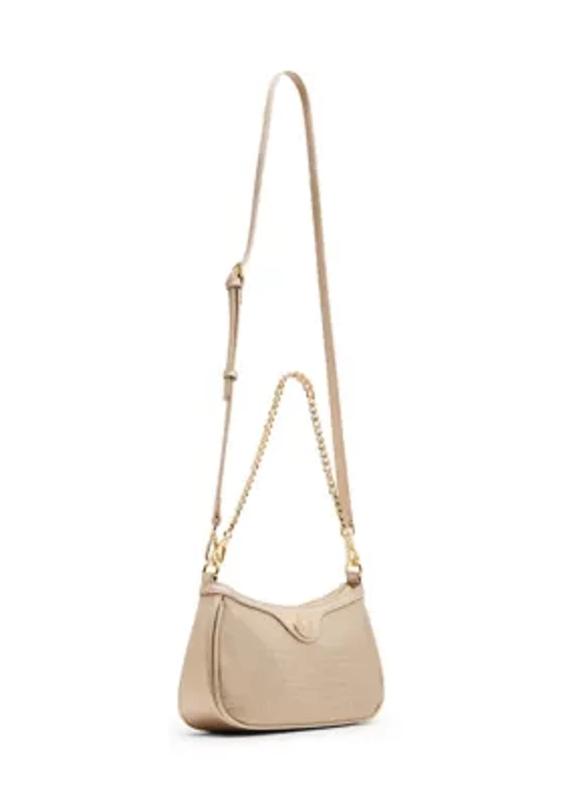 Gold Shimmer Double Strap Bag