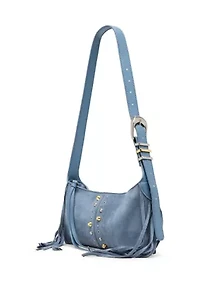 Zaydie Fringe Stud Shoulder Bag