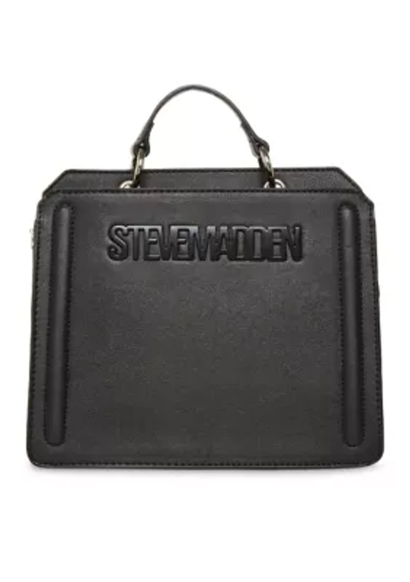 Bevelyn Boxy Top Handle Crossbody Tote Bag