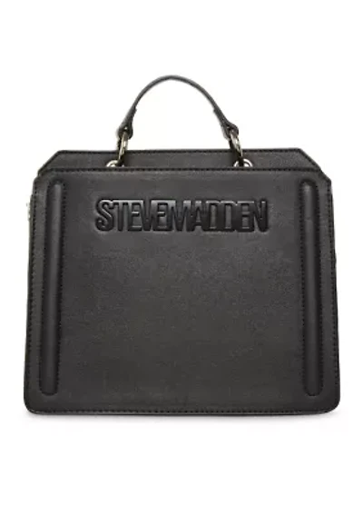 Bevelyn Boxy Top Handle Crossbody Tote Bag