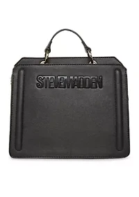 Bevelyn Boxy Top Handle Crossbody Tote Bag