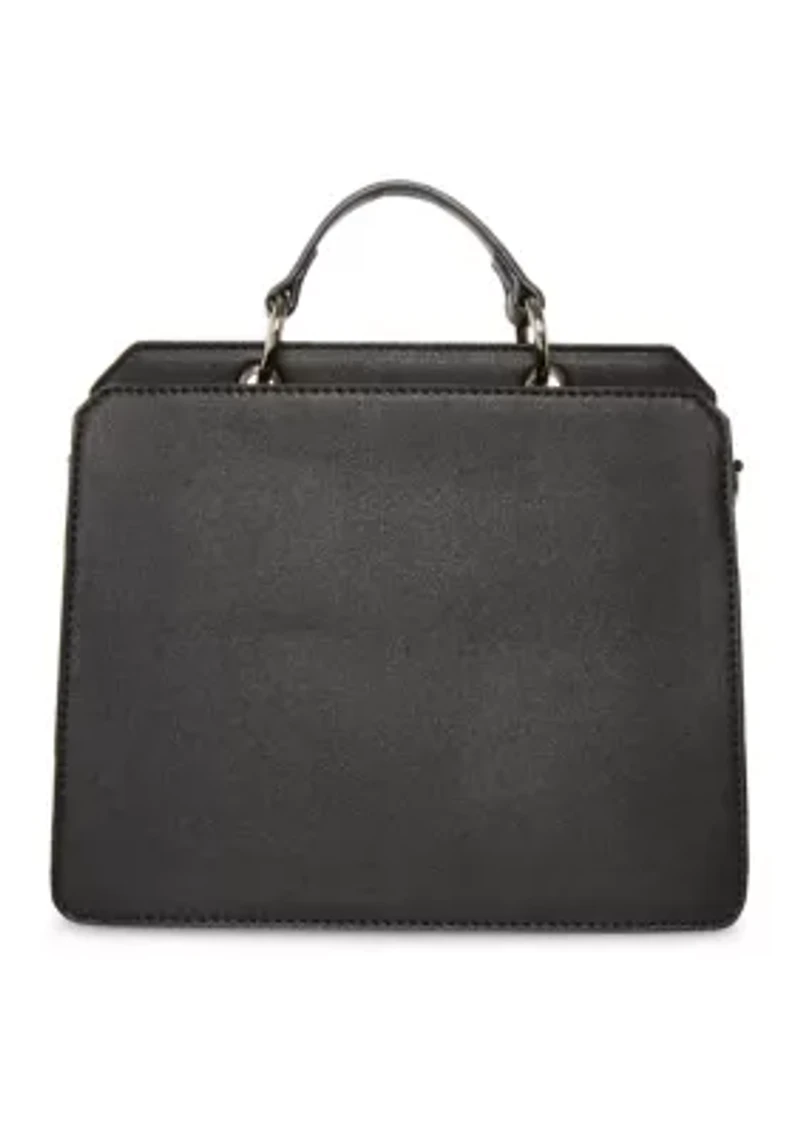 Bevelyn Boxy Top Handle Crossbody Tote Bag