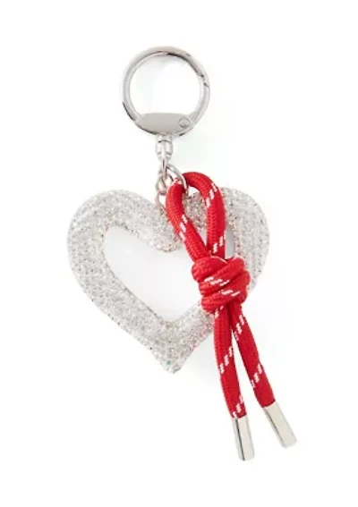 Rhinestone Heart Charm