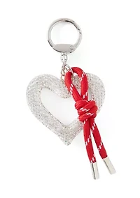 Rhinestone Heart Charm
