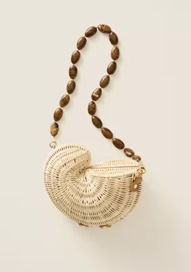 Sewing Down South x Crown & Ivy™ Rattan Shell Crossbody