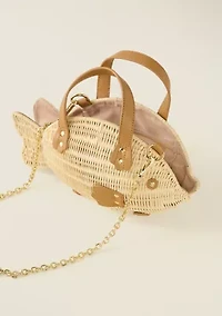 Sewing Down South x Crown & Ivy™ Rattan Fish Crossbody with Handle