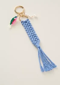 Sewing Down South x Crown & Ivy™ Beaded Fish & Braid Keyfob
