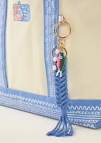 Sewing Down South x Crown & Ivy™ Beaded Fish & Braid Keyfob