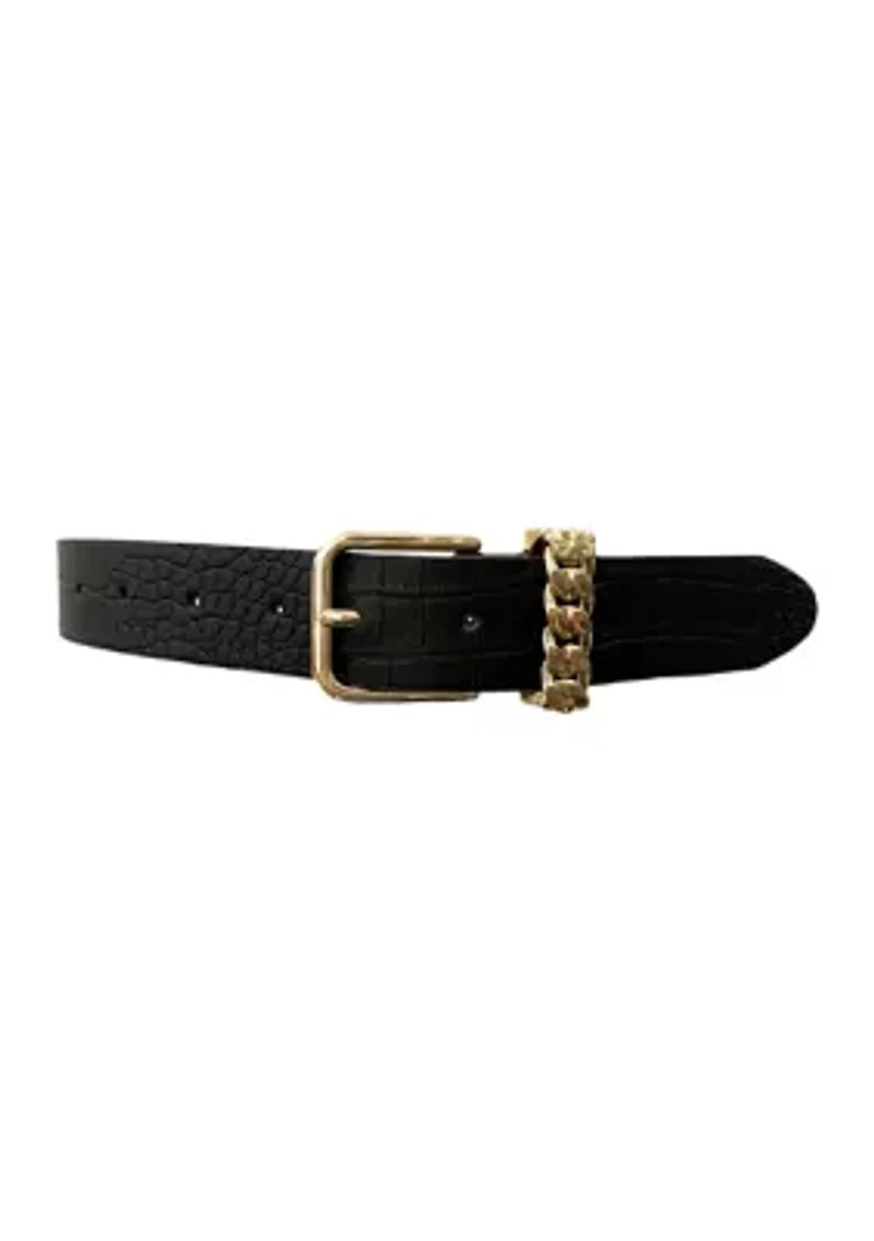 Matte Choco Freeze Chain Keeper Belt