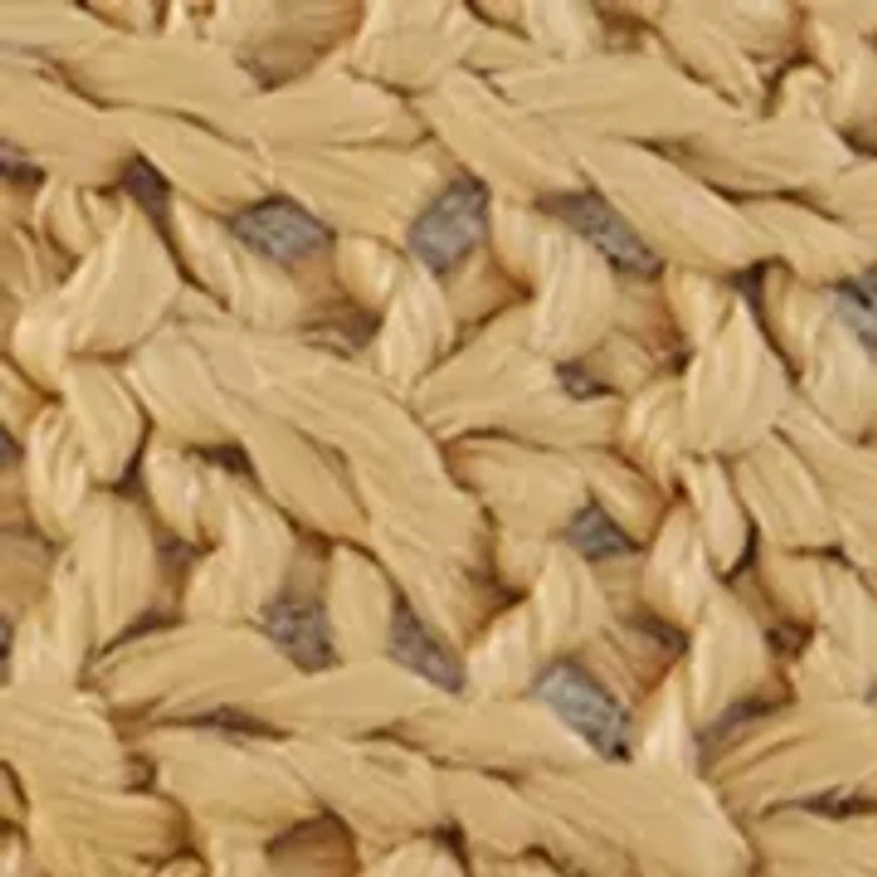 Straw Belt with Chunky Buckle